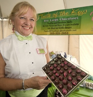Thomas is a passionate chocolatier, and makes many local appearances at Keys festivals, including the annual Key Largo Food & Wine Festival, with her truffles. 